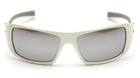 Захисні тактичні окуляри Pyramex відкриті стрілецькі окуляри Goliath White (silver mirror) дзеркальні чорні (2ГОЛІ-Б70) - зображення 3