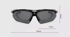 Тактичні окуляри / захисні поляризовані окуляри з 5 лінзами / діоптричною вставкою та ремінцем / балістичні окуляри Oakley M-FRAME Hybrid - зображення 6
