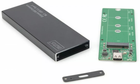 Zewnętrzny dysk SSD Digitus Pocket M.2 SATA USB Type-C 3.1 Czarny (DA-71115) - obraz 3