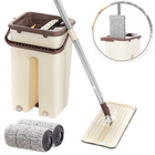 Швабра ледарка 2в1 з відром Scratch Cleaning Mop, Коричневий