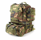 Рюкзак Тактический армейский EM55K на 55 литров Камуфляж с подсумками и креплением MOLLE Военный походной GS-7230 - изображение 11