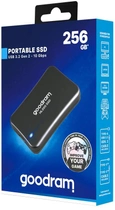 Dysk SSD Goodram HL200 256 GB USB 3.2 Type-C TLC Czarny (SSDPR-HL200-256) Zewnętrzny - obraz 5
