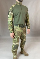 Військова форма Tactic CORD, тактичний костюм (убакс із налокітниками + штани з наколінниками), мультикам 54 - зображення 6