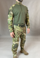 Військова форма Tactic CORD, тактичний костюм (убакс із налокітниками + штани з наколінниками), мультикам 52 - зображення 6