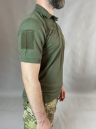 Тактичне Поло Хакі футболка з коротким рукавом 52 - изображение 3