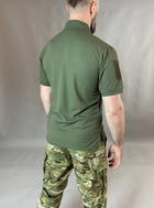 Тактичне Поло Хакі футболка з коротким рукавом 58 - изображение 5