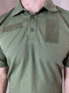 Тактичні Поло Хакі футболка з коротким рукавом 58 - зображення 7