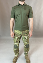 Тактичні Поло Хакі футболка з коротким рукавом 50 - зображення 8