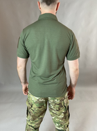 Тактичні Поло Хакі футболка з коротким рукавом 48 - зображення 4