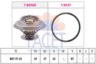 Термостат VW Transporter IV/LT 28-46/Audi 100 2.0-3.4 D/TD/TDI 77- (88 C) Facet (78256)