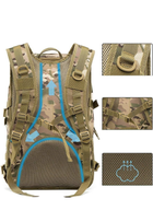 Військовий рюкзак органайзер ранець рюкзак 42 л Піксель армійське спорядження - зображення 3