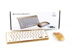 Клавиатура и мышка wireless 902 Apple беспроводной золотой ART:5263