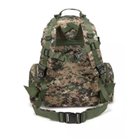 Рюкзак тактичний чоловічий з 3 підсумками Tactical Backpack B08 Піксель на 55 л військовий туристичний для полювання та риболовлі з кріпленням MOLLE - зображення 4