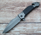 Нож складной туристический для рыбалки и охоты Browning нож с стропорезом и стеклобоем DA167 Черный - изображение 1