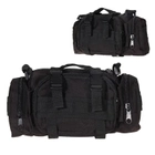Тактическая штурмовая наплечная поясная модульная сумка Molle M-03G 10л Black - изображение 5