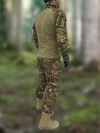 Тактический костюм ВСУ Multicam Штурмовая боевая форма рубашка с длинным рукавом и брюки с наколенниками Мультикам, размер S - изображение 9