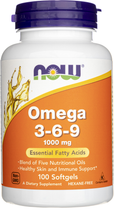 Suplement diety Now Foods Omega 3-6-9 1000 mg 100 k (733739018359) - obraz 1