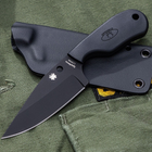 Нож с фиксированным клинком Spyderco Subway Bowie Black Blade FB48PBBK - изображение 3