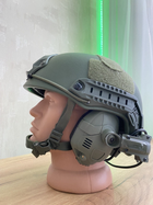 Тактичні навушники Noise Reduction Tactical Headset Олива - изображение 3