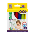 Фломастери Zibi SUPERWASHABLE SUPER JUMBO BABY Line 6 кольорів (ZB.2816)