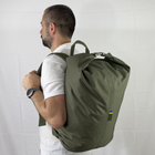 Тактический рюкзак-баул, мешок армейский Melgo на 25 л олива из Oxford 600 Flat - изображение 5