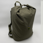 Рюкзак для речей із прогумованного оксфорду, речовий тактичний мішок на 25 літрів Melgo хакі - зображення 2