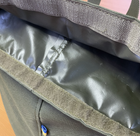 Рюкзак для речей із прогумованного оксфорду, речовий тактичний мішок на 25 літрів Melgo хакі - зображення 8
