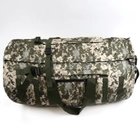 Баул рюкзак тактический водонепроницаемый трехслойный 120л Пиксель - изображение 13