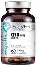 Добавка харчова Myvita Silver Coenzyme Q10 Forte 100 мг 60 капсул (5903021590961) - зображення 1