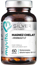 Myvita Silver Magnez Chelat + B6 P5P 60 kapsułek (5903021592088) - obraz 1