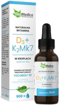 Харчова добавка Ekamedica Вітаміни D3 K2 MK7 30 мл (5902709520160) - зображення 1