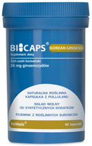 Харчова добавка Formeds Bicaps Корейський женьшень 60 капсул для імунітету (5903148620152) - зображення 1
