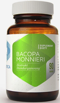 Харчова добавка Hepatica Bacopa Monnieri 90 капсул Нервова система (5905279653139) - зображення 1