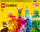 Zestaw klocków Lego Classic Oryginalne potwory 140 elementów (11017)