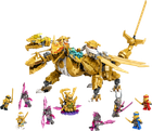 Zestaw klocków LEGO Ninjago Złoty Ultra Smok Lloyda 989 elementów (71774) - obraz 9