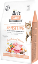 Sucha karma dla sterylizowanych dorosłych kotów Brit Care Cat GF Sensitive Salmon & Turkey 2 kg (8595602540709) - obraz 1