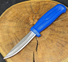 Туристический нож для похода Tactic охотничий армейский нож с чехлом (23-blue) - изображение 4