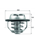 Термостат MAHLE TX 122 82 MAHLE (TX12282)