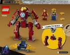 Zestaw klocków LEGO Marvel Hulkbuster Iron Mana vs. Thanos 66 elementów (76263) - obraz 9