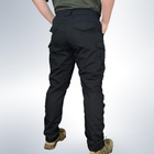 Чоловічі штани тактичні літні для силових підрозділів ріп стоп 48 Чорний - зображення 3