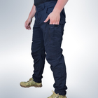 Мужские штаны тактические летние для ДСНС рип стоп 50 Синие - изображение 5