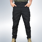Чоловічі штани тактичні літні для силових підрозділів ріп стоп 58 Чорний - зображення 1