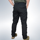 Чоловічі штани тактичні літні для силових підрозділів ріп стоп 46 Чорний - зображення 3