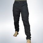 Чоловічі штани тактичні літні для силових підрозділів ріп стоп 54 Чорний - зображення 7