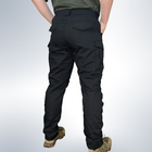 Чоловічі штани тактичні літні для силових підрозділів ріп стоп 60 Чорний - зображення 3