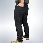 Мужские штаны тактические летние для силовых структур рип стоп 50 Черный - изображение 6