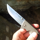 Нож складной Cold Steel Finn Wolf (длина: 200мм, лезвие: 89мм), оливковый - изображение 3