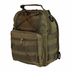 Рюкзак тактичний Eagle M02G Oxford 600D 6 літр через плече Army Green - зображення 4