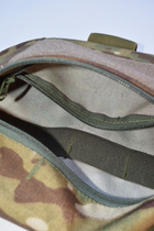 Напашник сумка под баллистический пакет Cordura, паховый подсумок утилитарный с креплением к плитоноске на велкро Мультикам - изображение 8