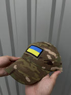 Кепка камуфляж рип стоп с липучкой и флагом UA 8923 - изображение 7